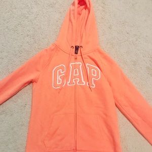 Orange GAP Full Zip Hoodie